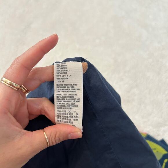 Abercrombie & Fitch Mini Skirt Y2k Floral Elastic Waist Skater Logo Layered Sz S - Picture 7 of 8